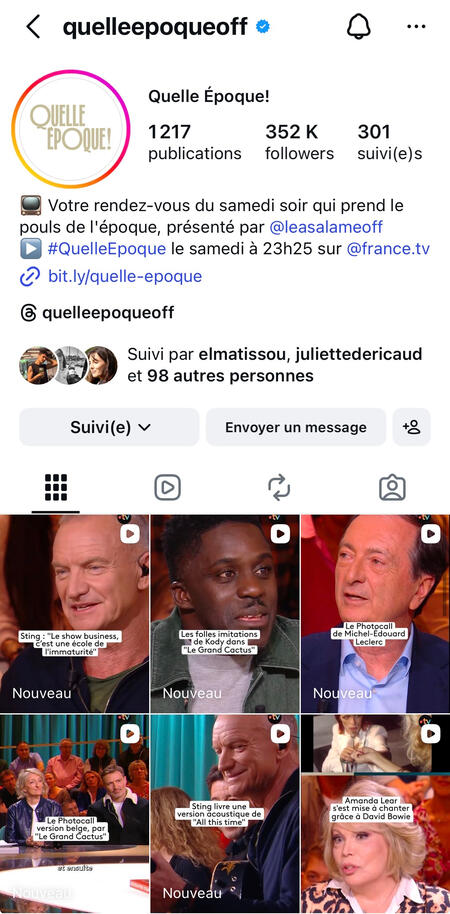 Quelle Epoque! Insta