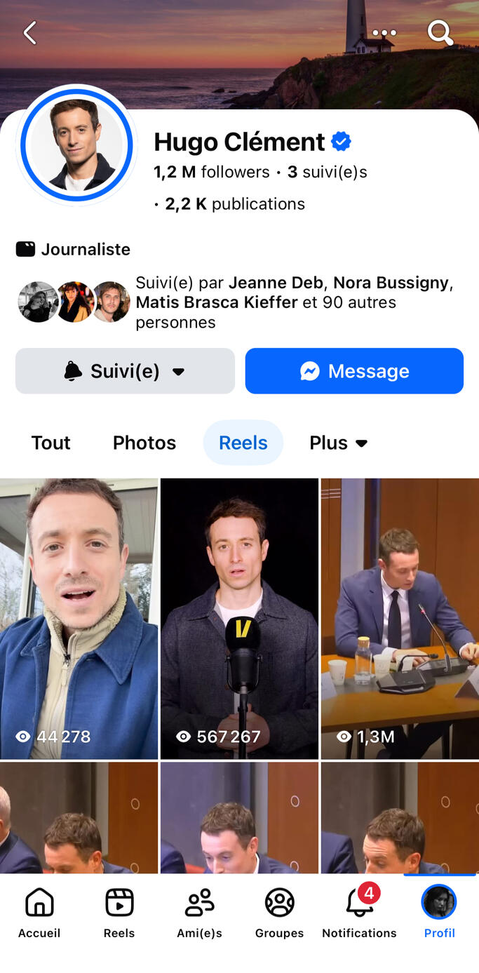 Hugo Clément Facebook